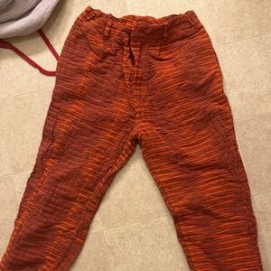 Textured Orange and Red Pants BONNE Amsterdam
